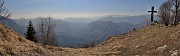 47 Alla croce di Cima Cornetti (1550 m) su radura panoramica sulla Val Serina 